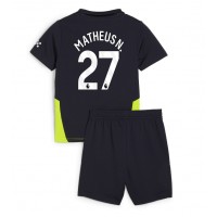 Maglie da calcio Manchester City Matheus Nunes #27 Seconda Maglia Bambino 2024-25 Manica Corta (+ Pantaloni corti)